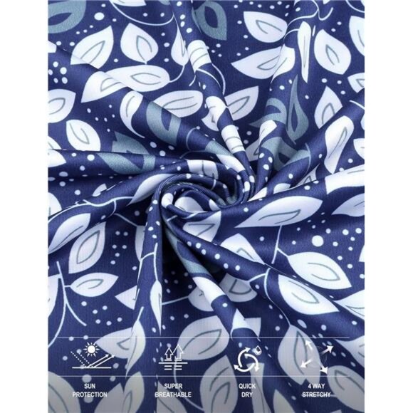 Womens Golf Shirt UPF50+ Sun Protection Short Sleeve 1/4 Zip Up Polo - Picture 5 of 12